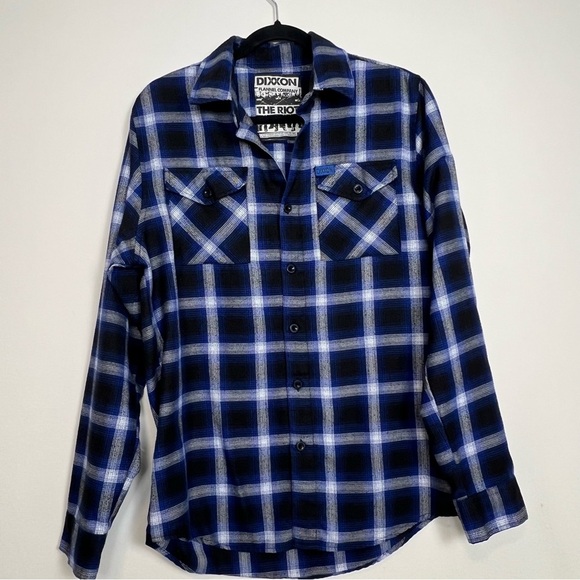 DIXXON Other - Dixxon Flannel Co. - "The Riot" Men's Small - Blue/Black/White Plaid